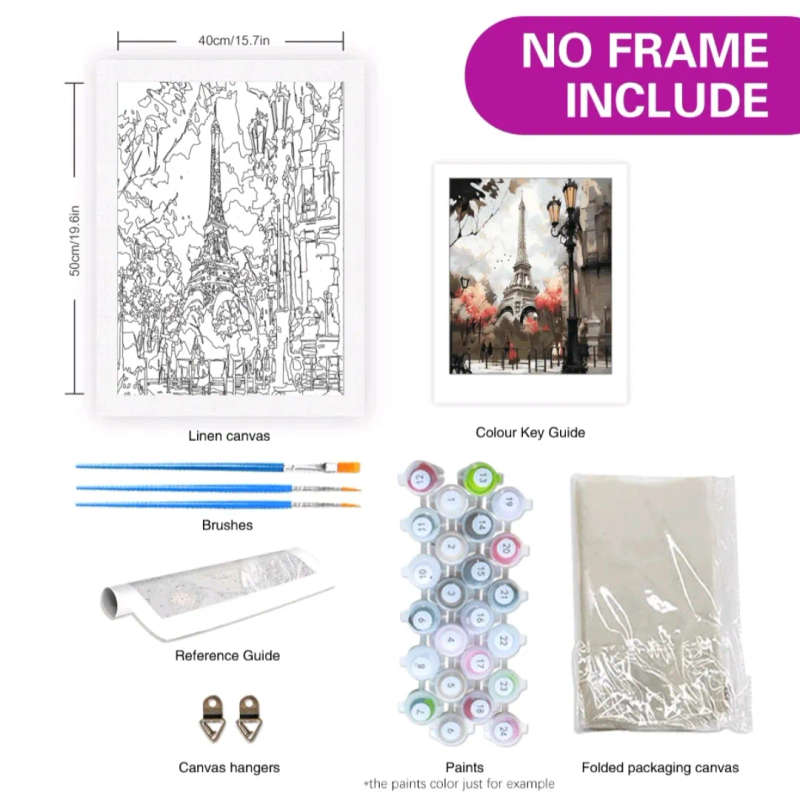 Paint by Numbers: Eiffel Tower
