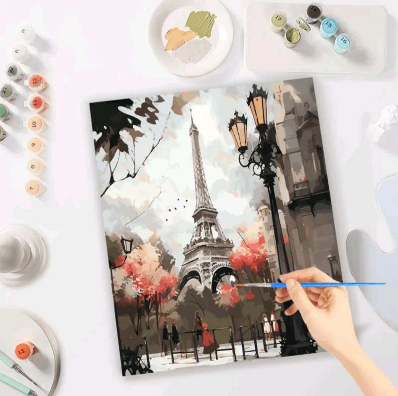 Paint by Numbers: Eiffel Tower