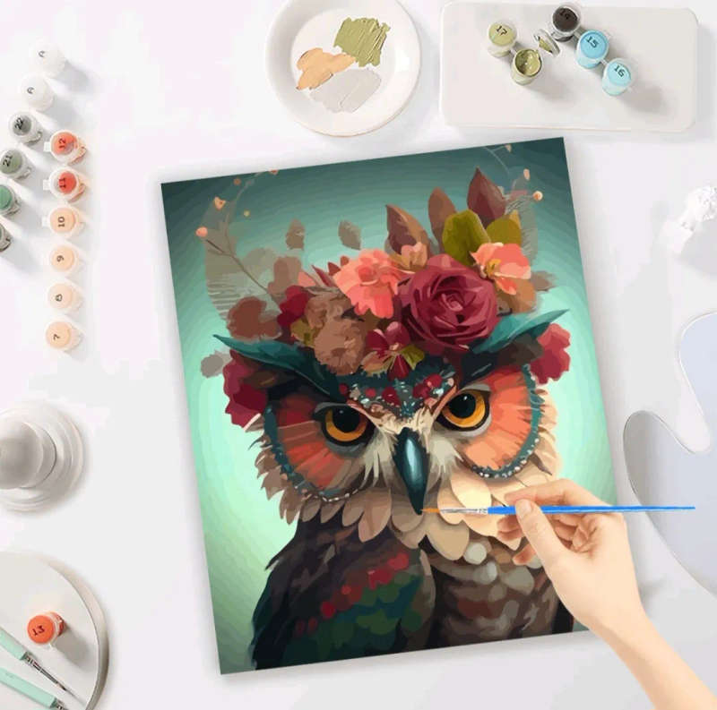 Paint by Numbers: Funky Owl