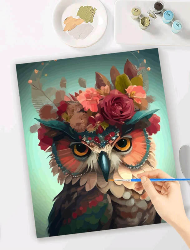 Paint by Numbers: Funky Owl