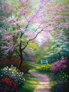 Paint by Numbers: Forest Scene