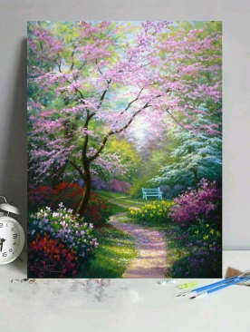 Paint by Numbers: Forest Scene