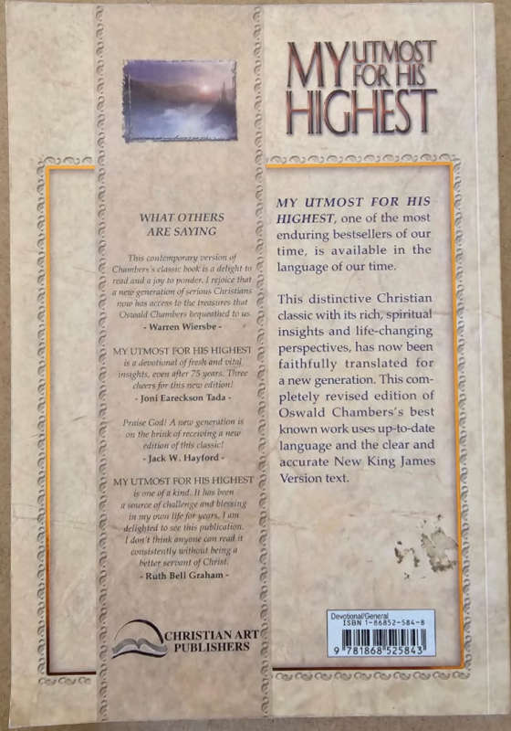My Utmost for His Highest - Oswald Chambers
