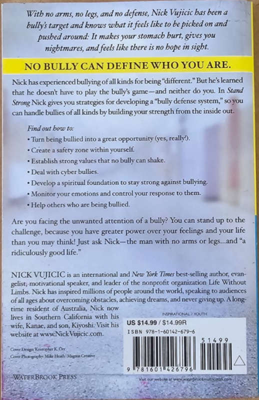 Stand Strong: You Can Overcome Bullying - Nick Vujicic
