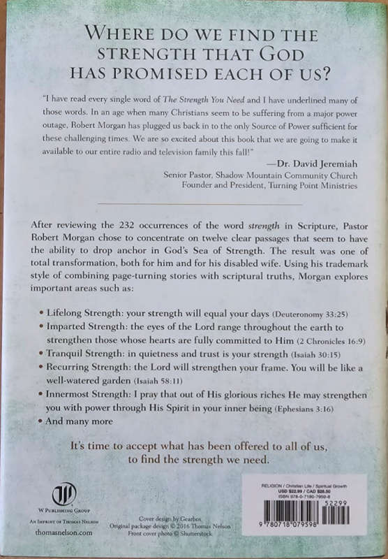 The Strength You Need - Robert J Morgan