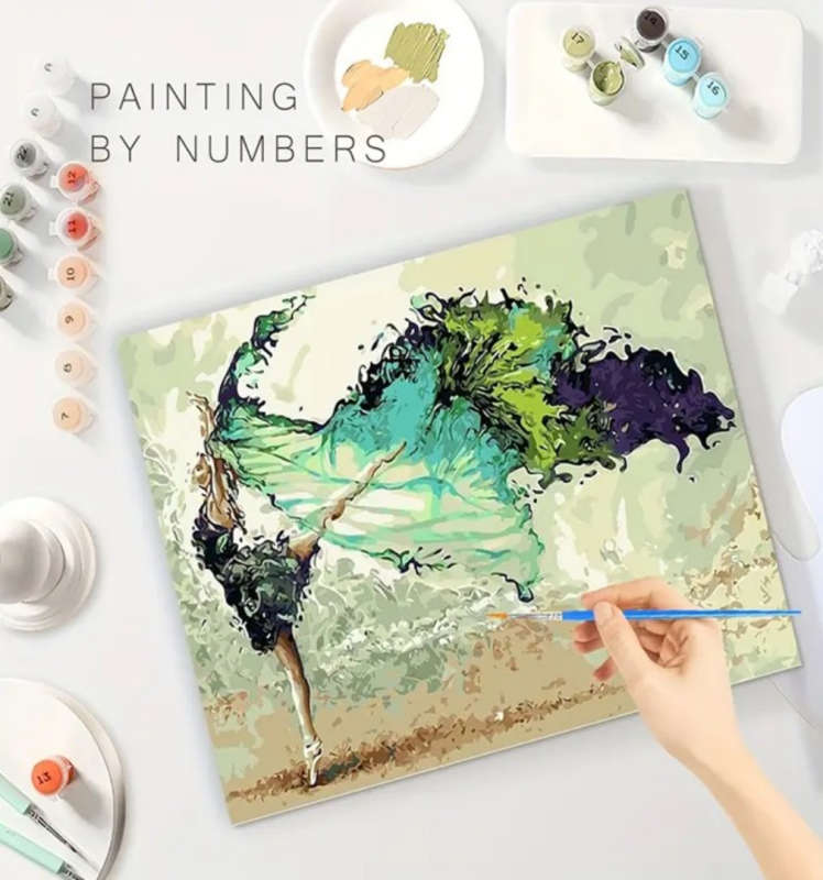 Paint by Numbers: Abstract Ballerina