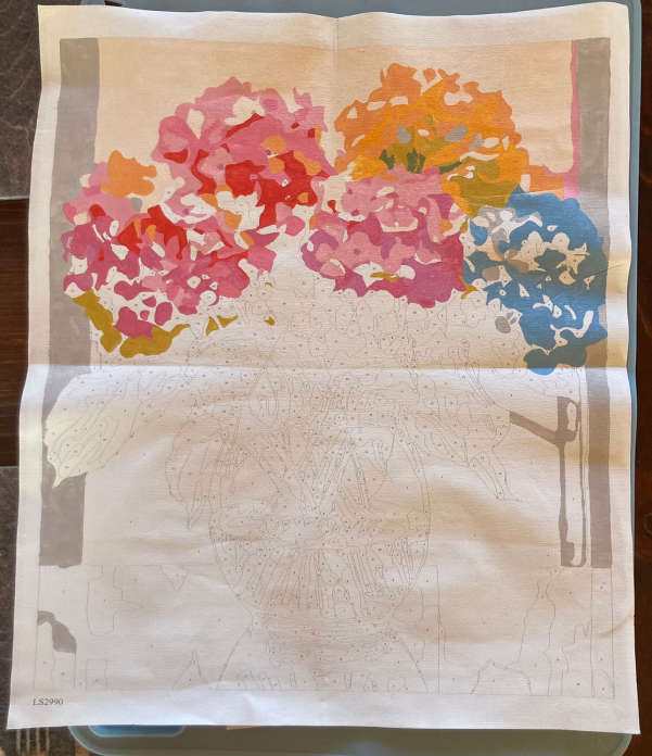 Paint by Numbers: Hydrangeas in Vase