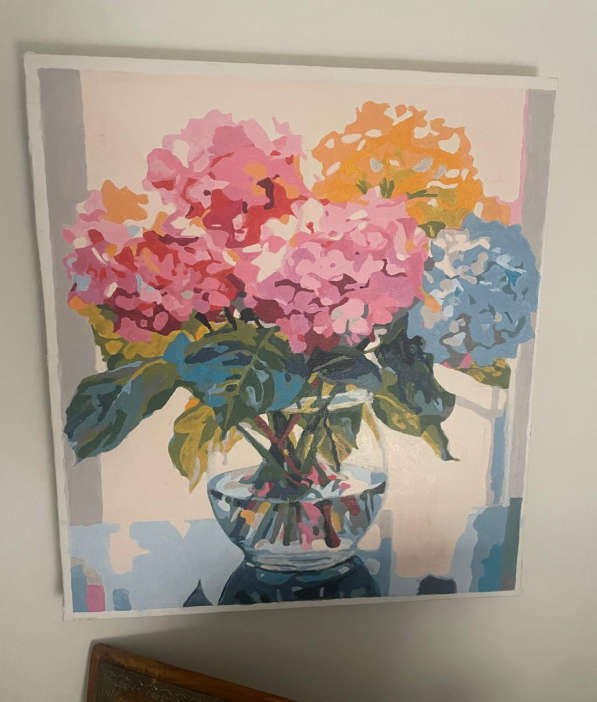 Paint by Numbers: Hydrangeas in Vase