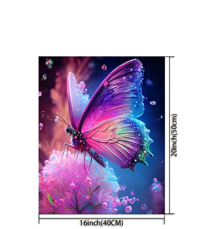 Paint by Numbers: Pink Butterfly