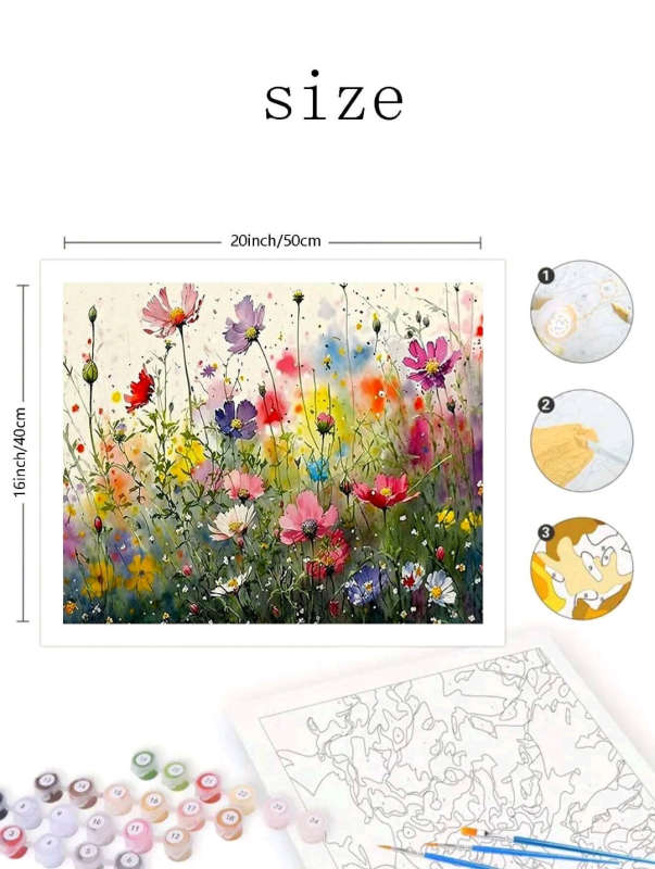 Paint by Numbers: Wild Flowers
