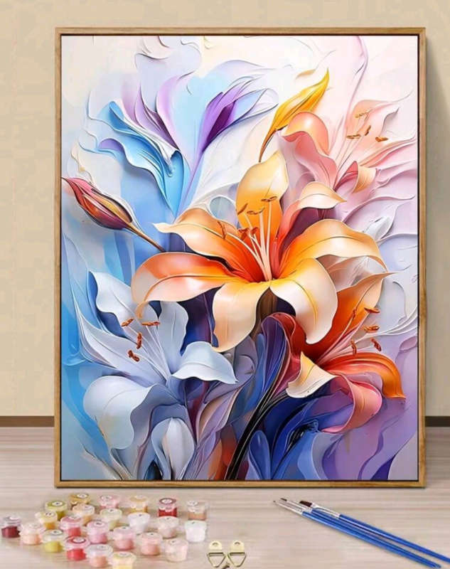 Paint by Numbers: Beautiful Lillies