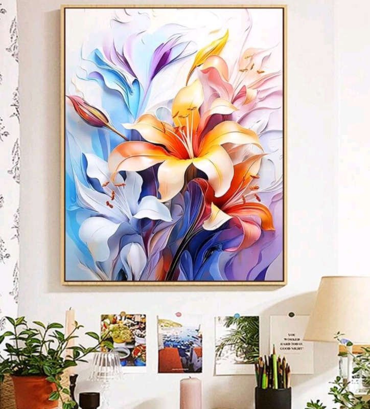 Paint by Numbers: Beautiful Lillies