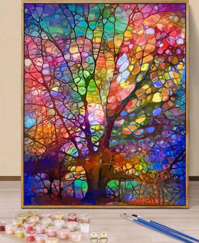 Paint by Numbers: Tree of Life in Colour