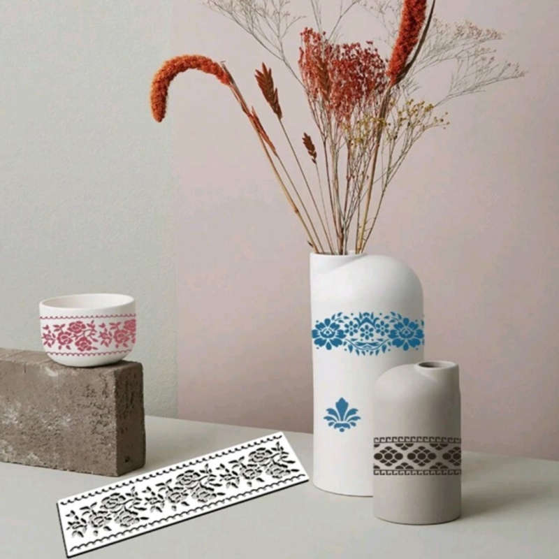 PVC Stencil: 12pc Vintage Pattern