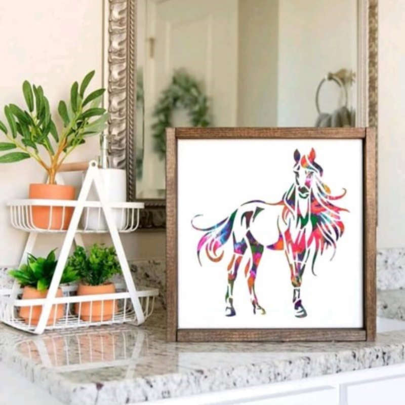 PVC Stencil: 13Pc Horse-Themed