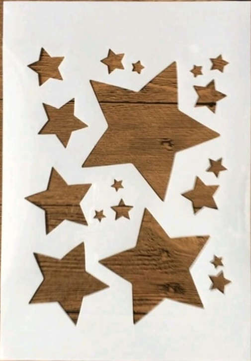 PVC Stencil: 1pc A4 Five-Pointed Star