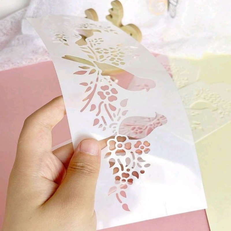 PVC Stencil: 1pc Bird Magpie Stencil
