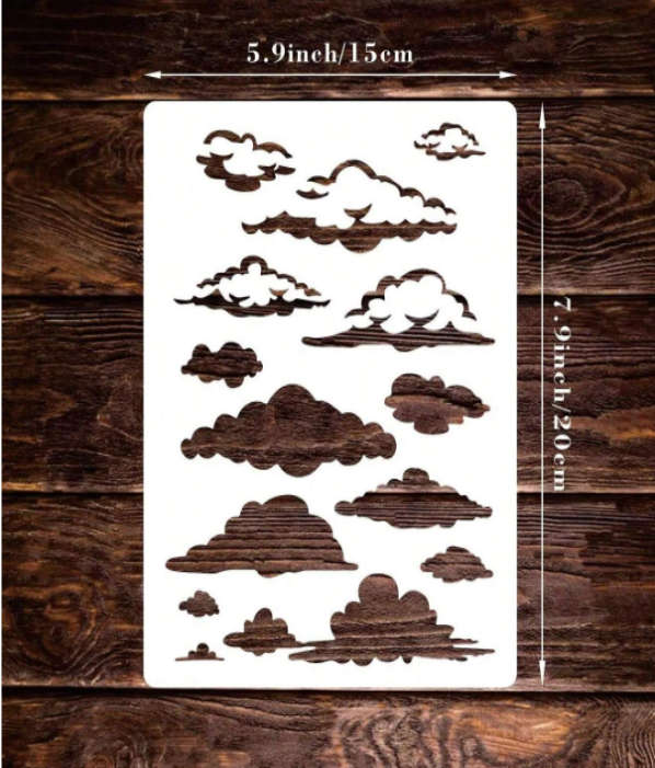 PVC Stencil: Cloudy Cover