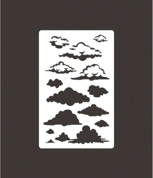 PVC Stencil: Cloudy Cover