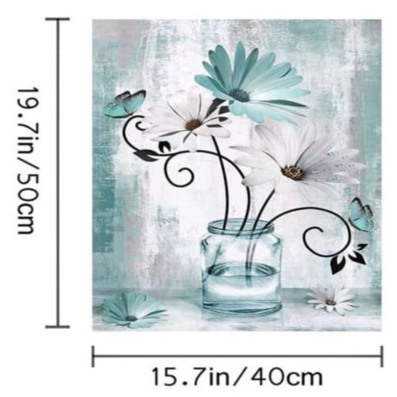 Paint by Numbers: Daisies & Butterflies