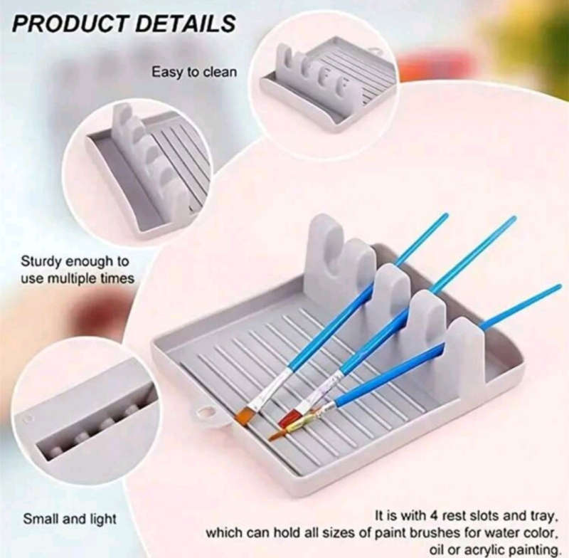 4 Slot Painting Brush Holder