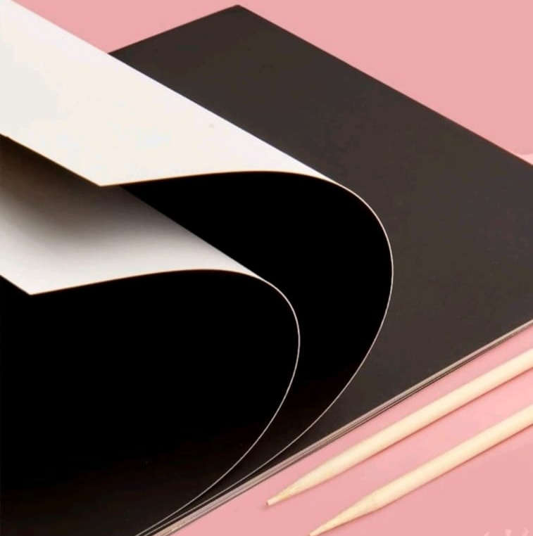50Pc Scratch Paper with Bamboo Sticks
