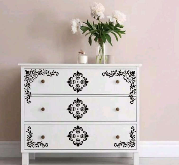 PVC Stencil: 6pc Corner Stencil