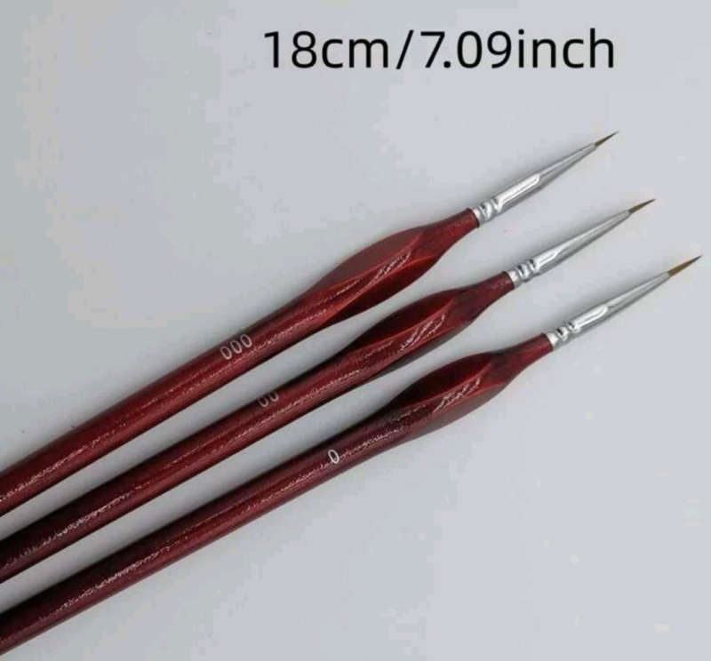 6pcs Detail Paint Brushes Extra Fine Tip