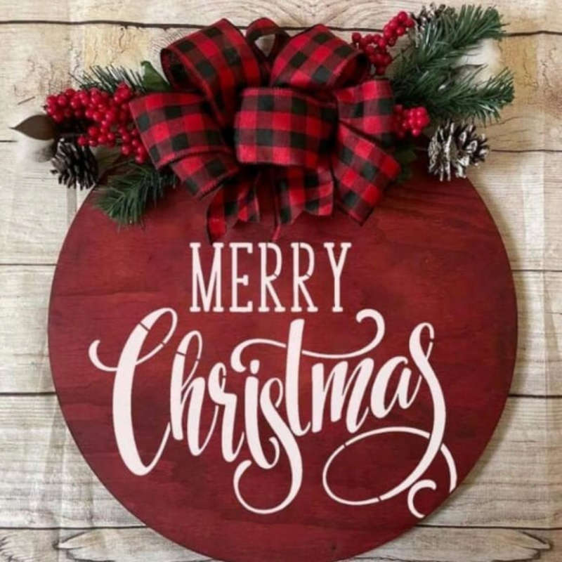 PVC Stencil: 9Pc Christmas-Themed