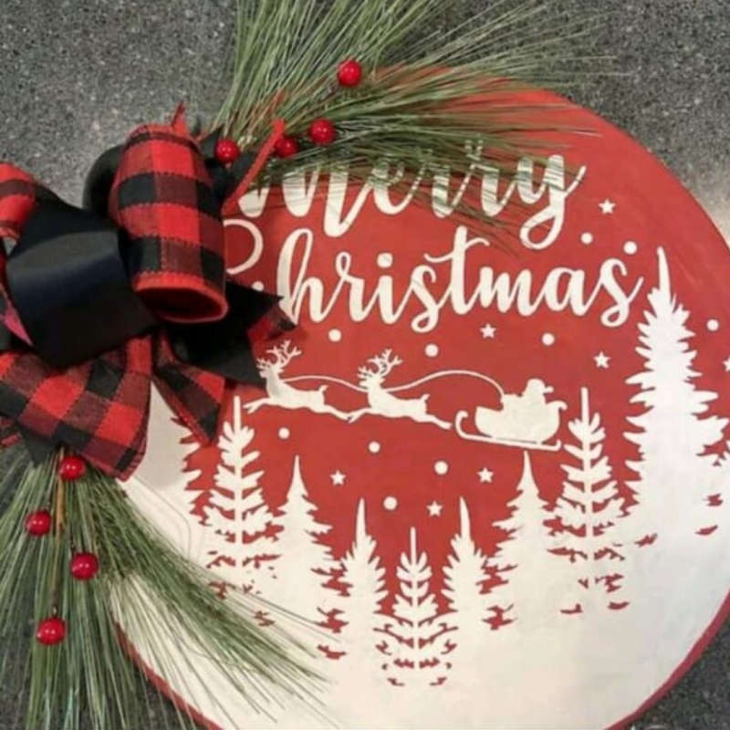 PVC Stencil: 9Pc Christmas-Themed