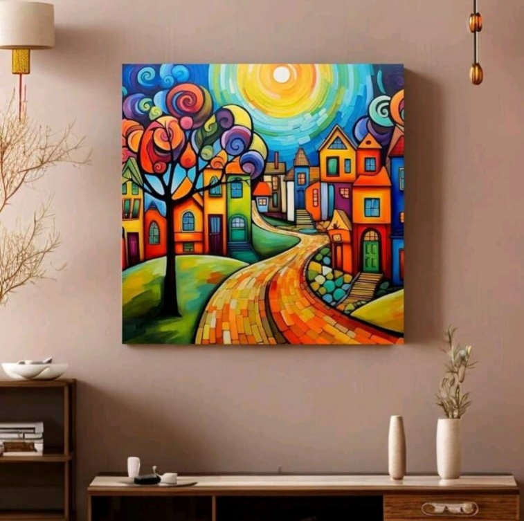 Diamond Dotting: Animated City Street