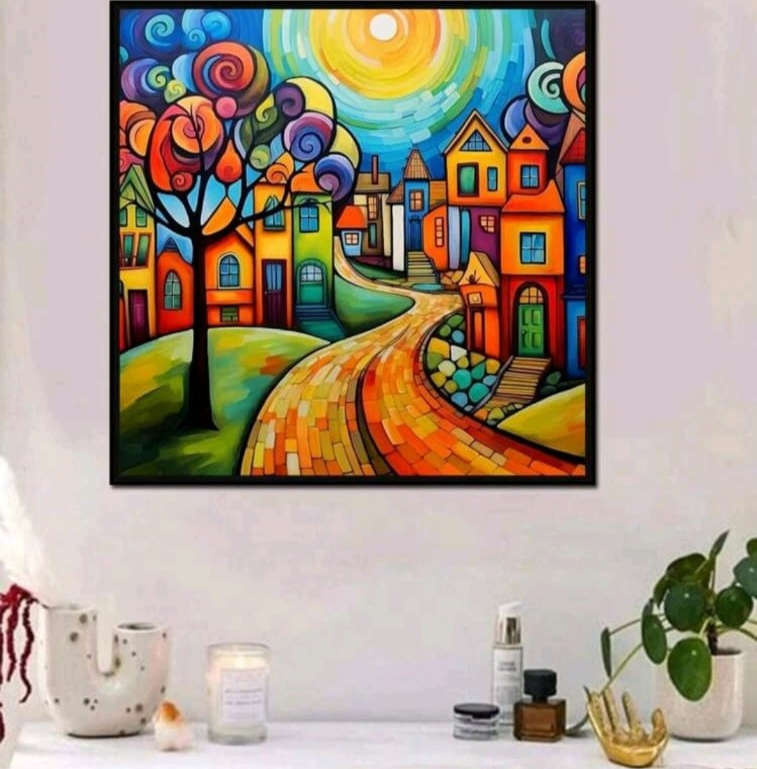 Diamond Dotting: Animated City Street