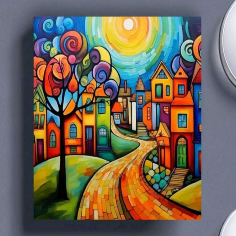 Diamond Dotting: Animated City Street