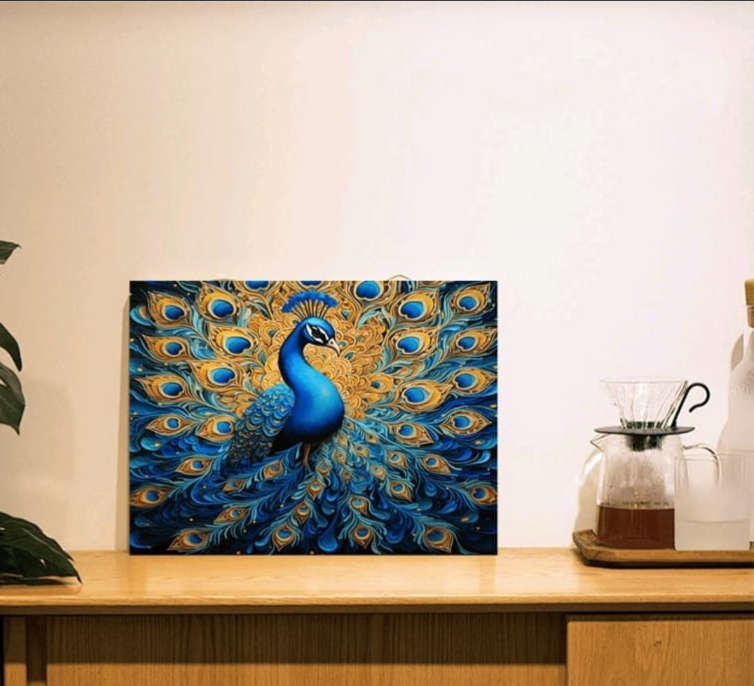 Paint by Numbers: Beautiful Peacock