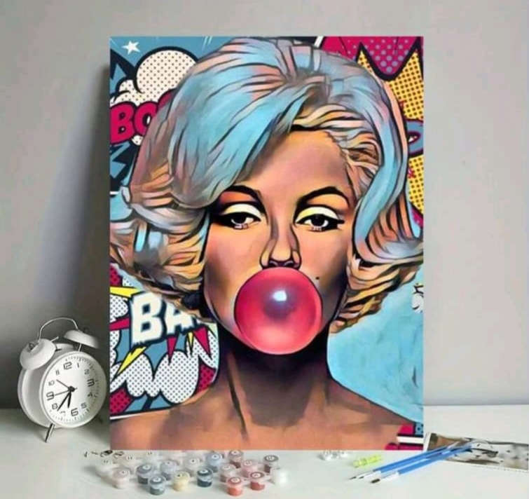 Paint by Numbers: Marilyn Monroe Cartoon