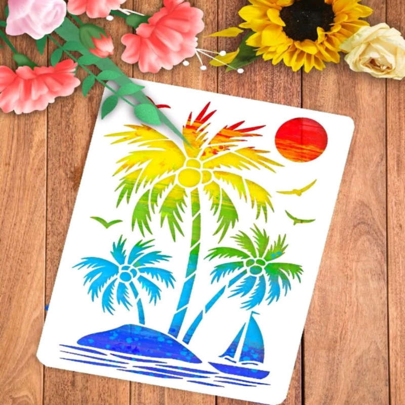 PVC Stencil: Coconut Tree