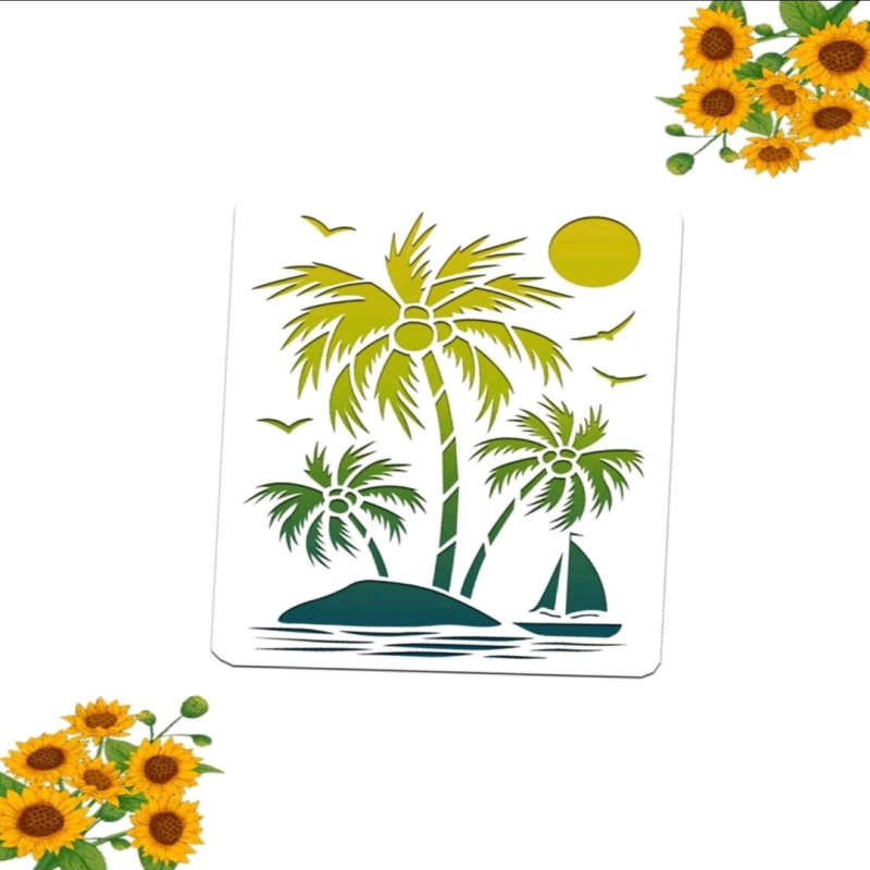 PVC Stencil: Coconut Tree