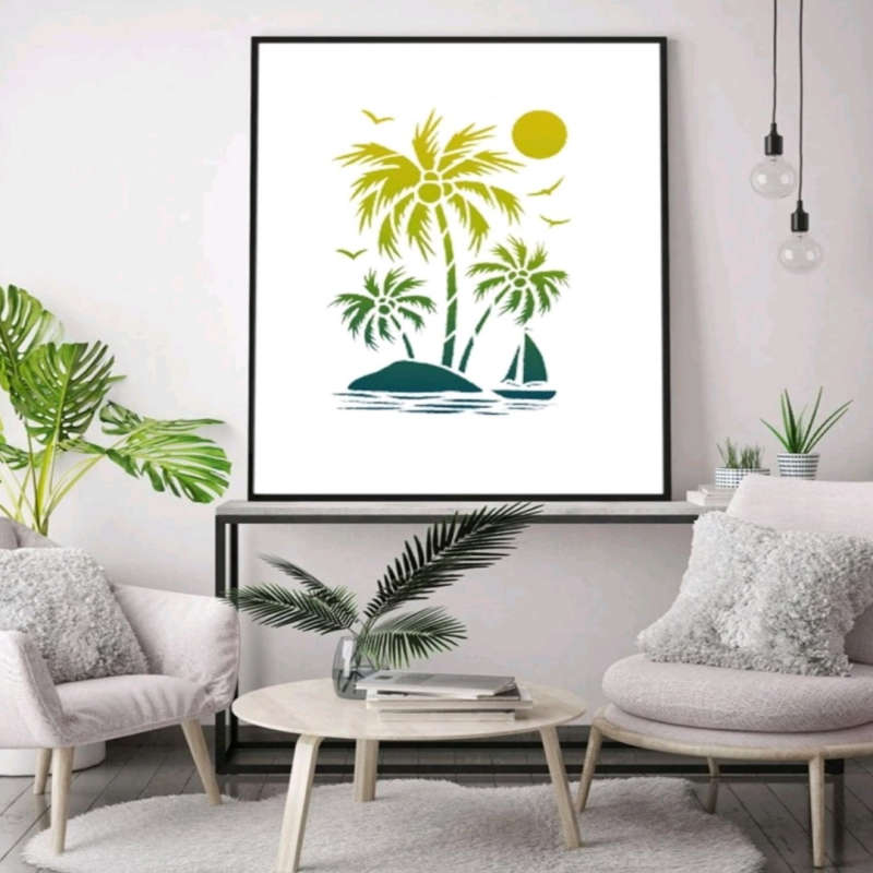 PVC Stencil: Coconut Tree
