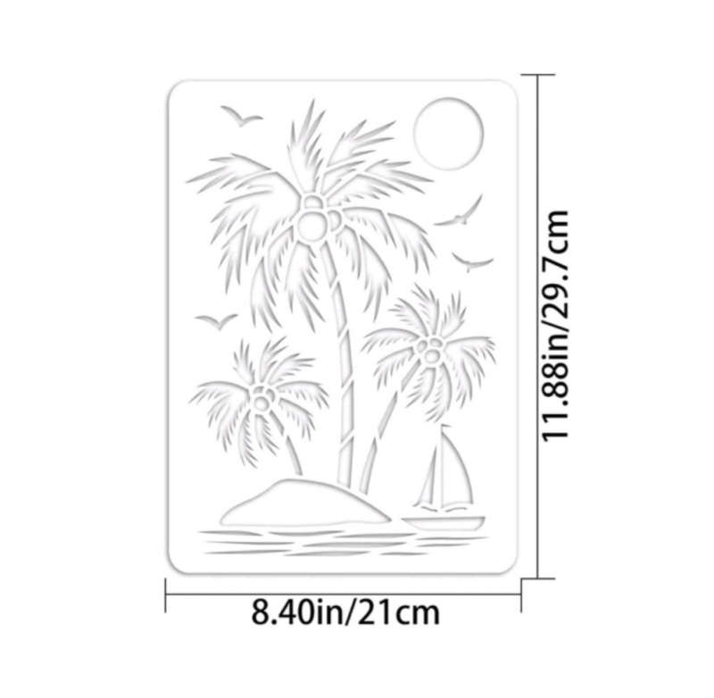 PVC Stencil: Coconut Tree
