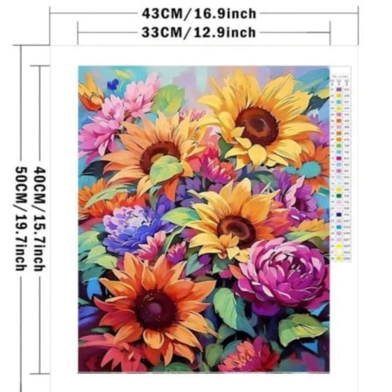 Cross-Stitching: Pretty Sunflowers