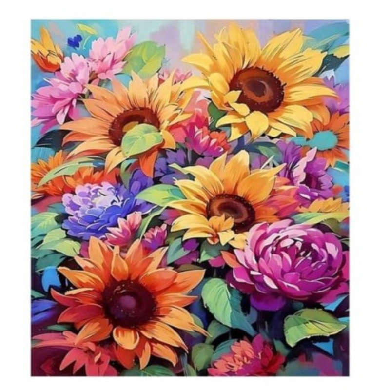 Cross-Stitching: Pretty Sunflowers