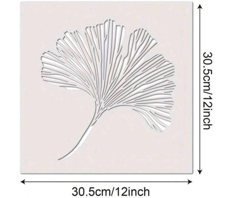 PVC Stencil: Ginkgo Leaf