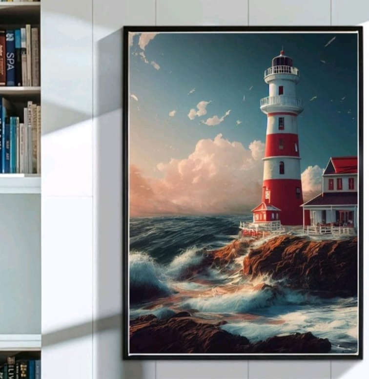 Diamond Dotting: Lighthouse