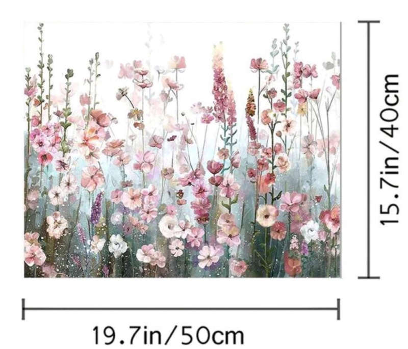 Paint by Numbers: Misty Wildflowers