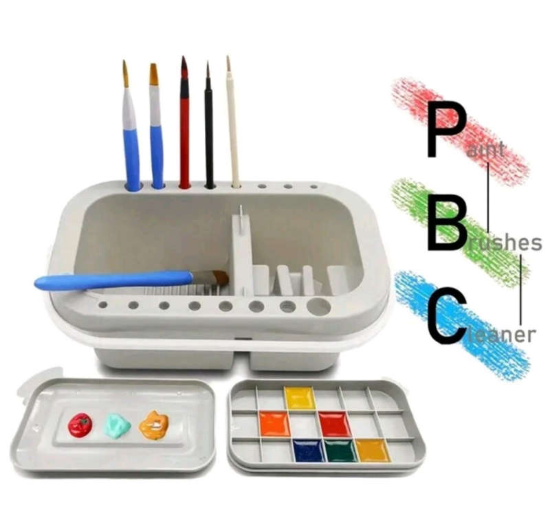 Green Portable Brush Washer