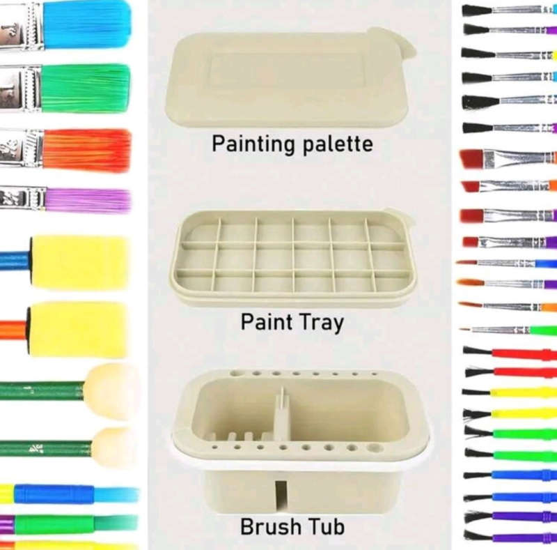Green Portable Brush Washer