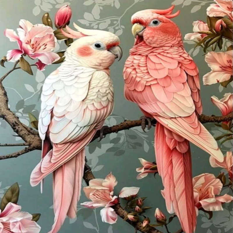 Diamond Dotting: Pretty Parrots