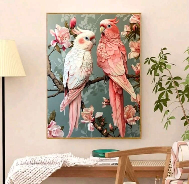 Diamond Dotting: Pretty Parrots