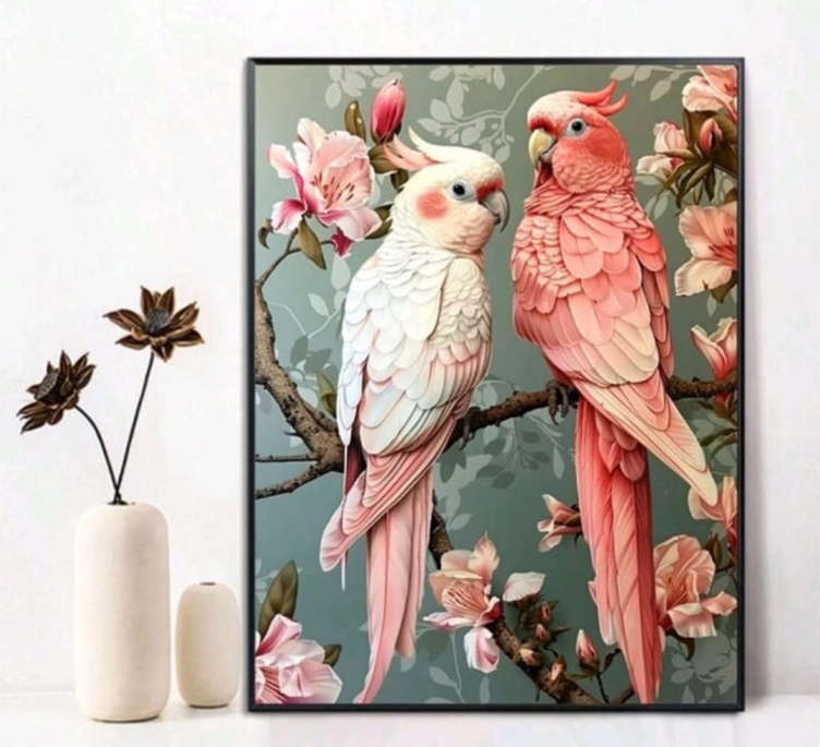 Diamond Dotting: Pretty Parrots