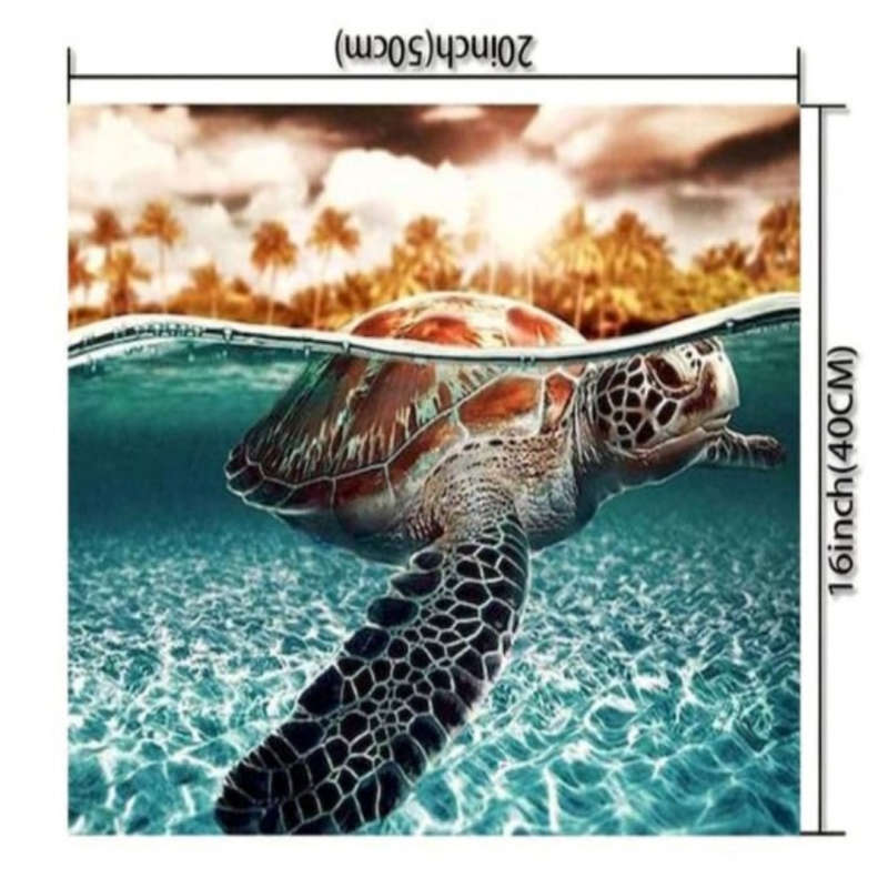 Paint by Numbers: Sea Turtle